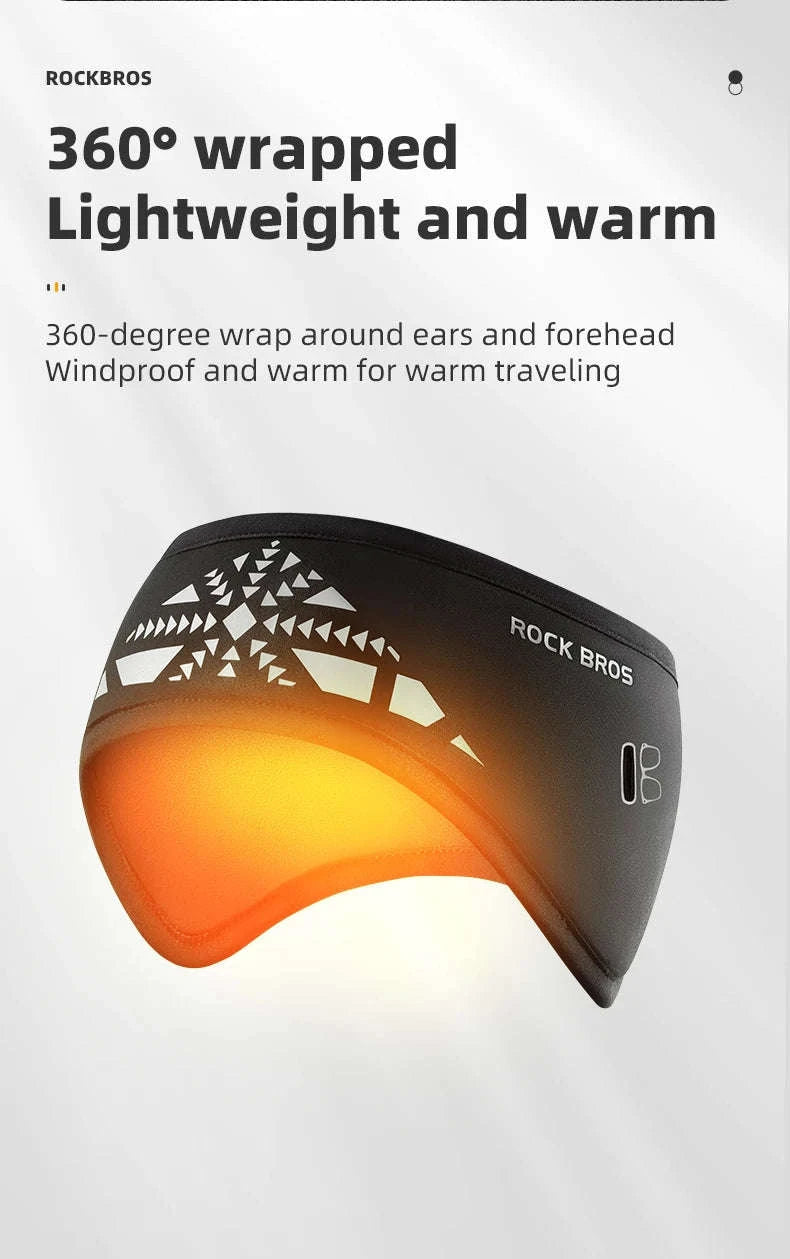 Winter Cycling Headband Ear Warmer Windproof Double Layer-ZHD011