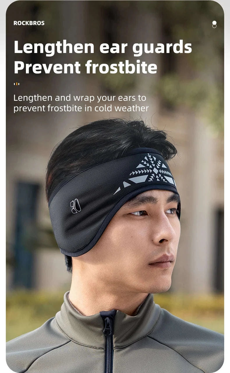 Winter Cycling Headband Ear Warmer Windproof Double Layer-ZHD011