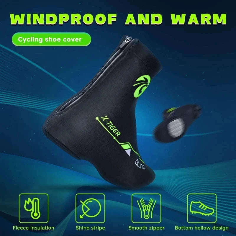 Winter Cycling Shoe Covers with Thermal Fleece-XM-ZPXT-20602 / L