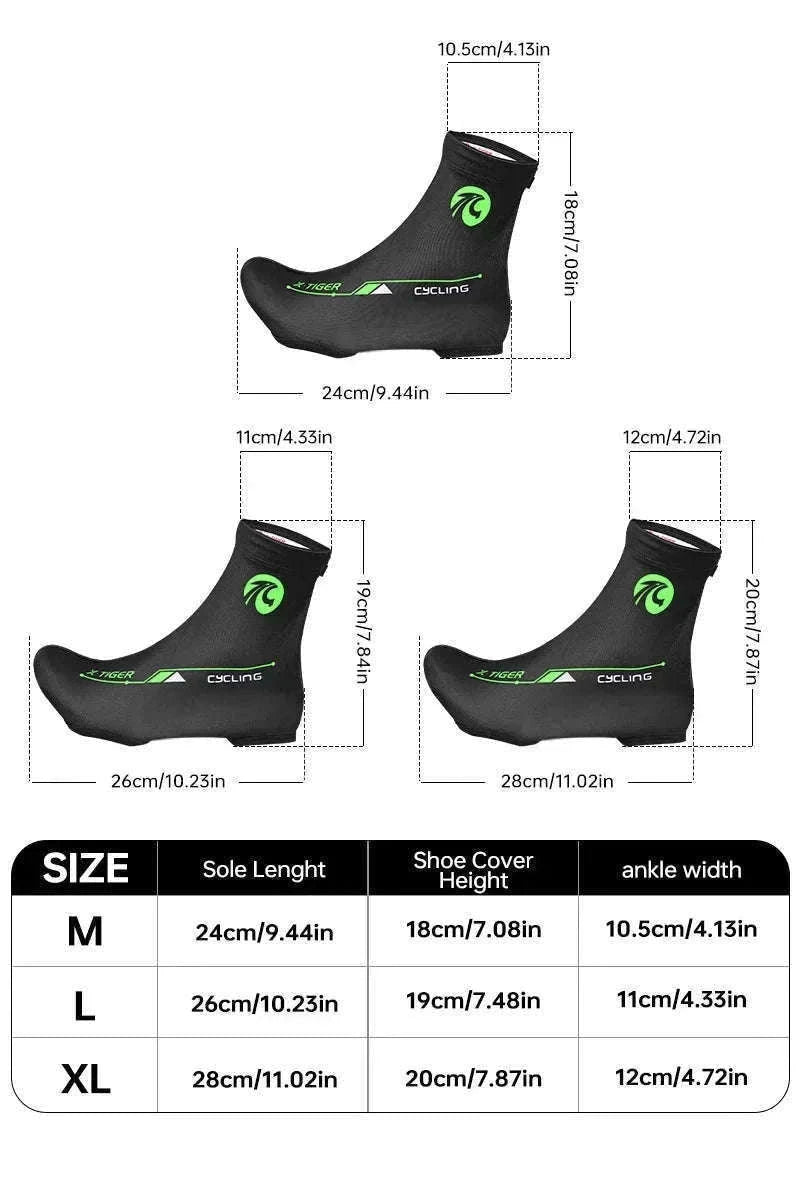 Winter Cycling Shoe Covers with Thermal Fleece-XM-ZPXT-20602 / L