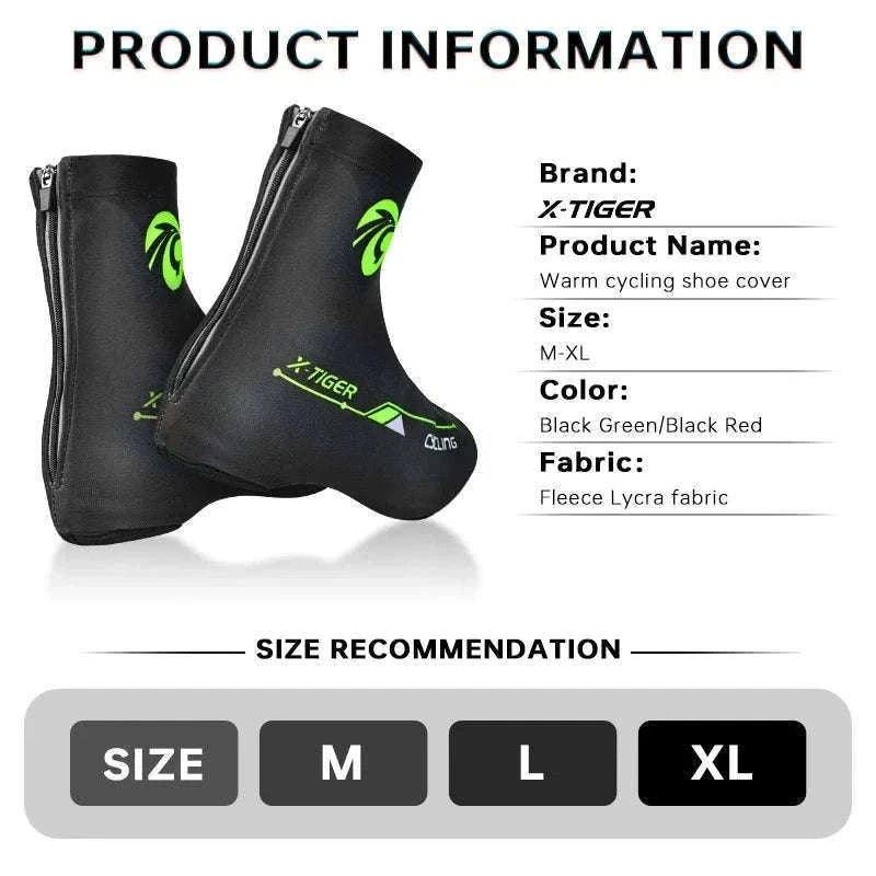 Winter Cycling Shoe Covers with Thermal Fleece-XM-ZPXT-20602 / L