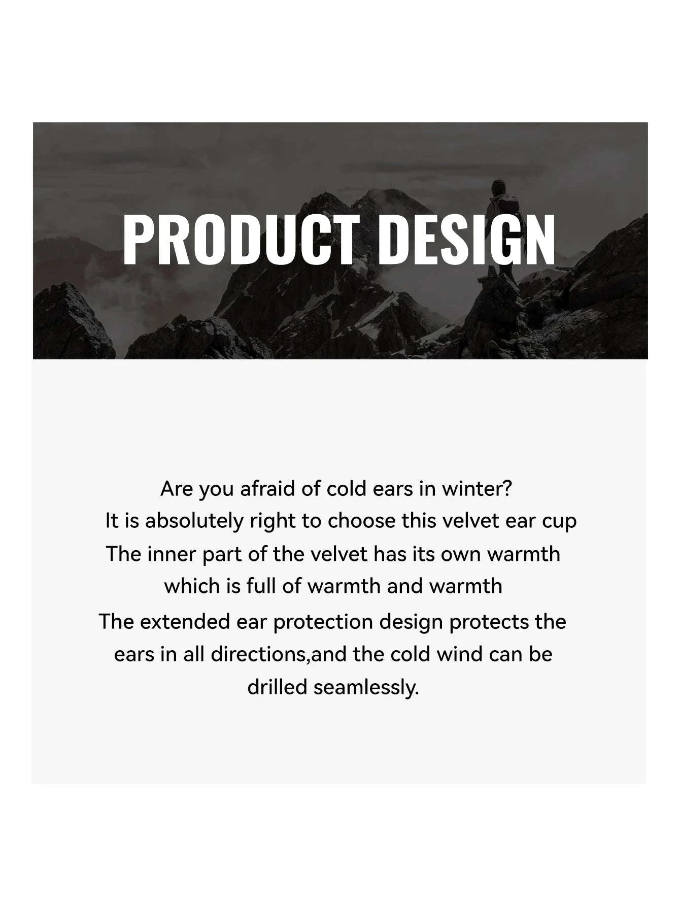 Winter Ear Warmers Headband for Cold-Weather Sports-1pc blue