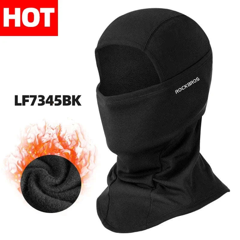 Winter Full Face Balaclava Mask for Skiing, Cycling & Outdoor Use-LF7345BK / One Size