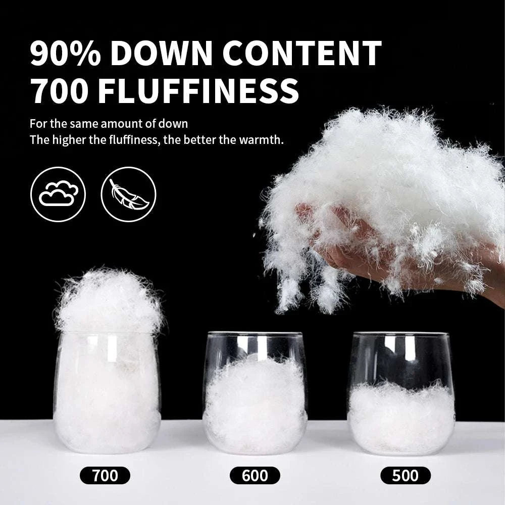 Winter Goose Down Slipper Boots Warm Outdoor Thermal Foot Cover-Black / M / China Mainland