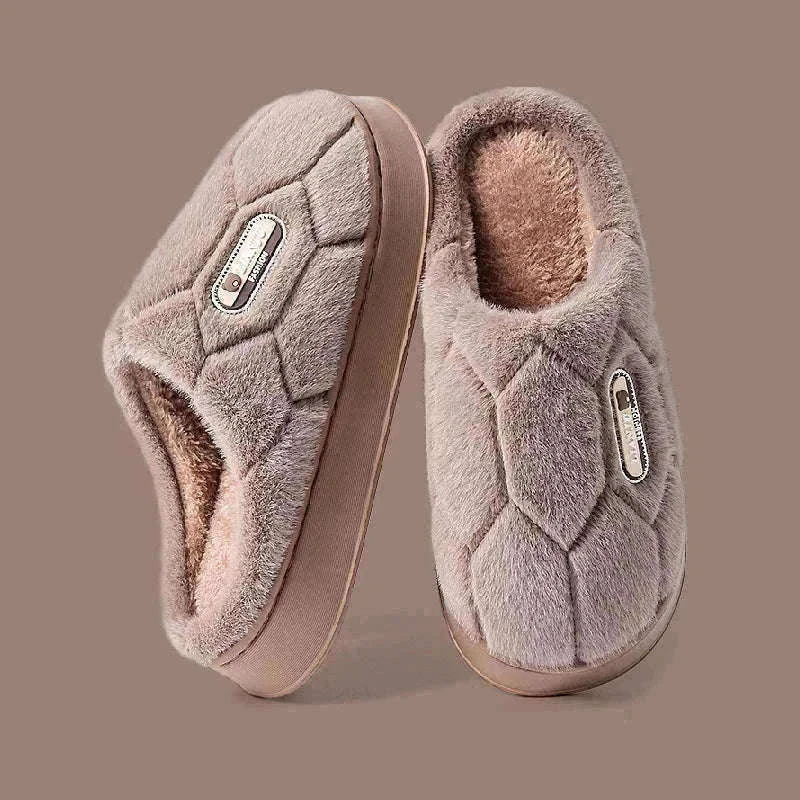 Winter Indoor Non-Slip Warm Slippers for Couples-gray / 50-51