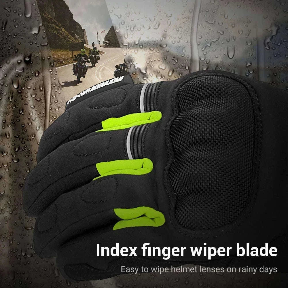 Winter Motorcycle Gloves for Cold-Weather Riding-WN-04 Red / L