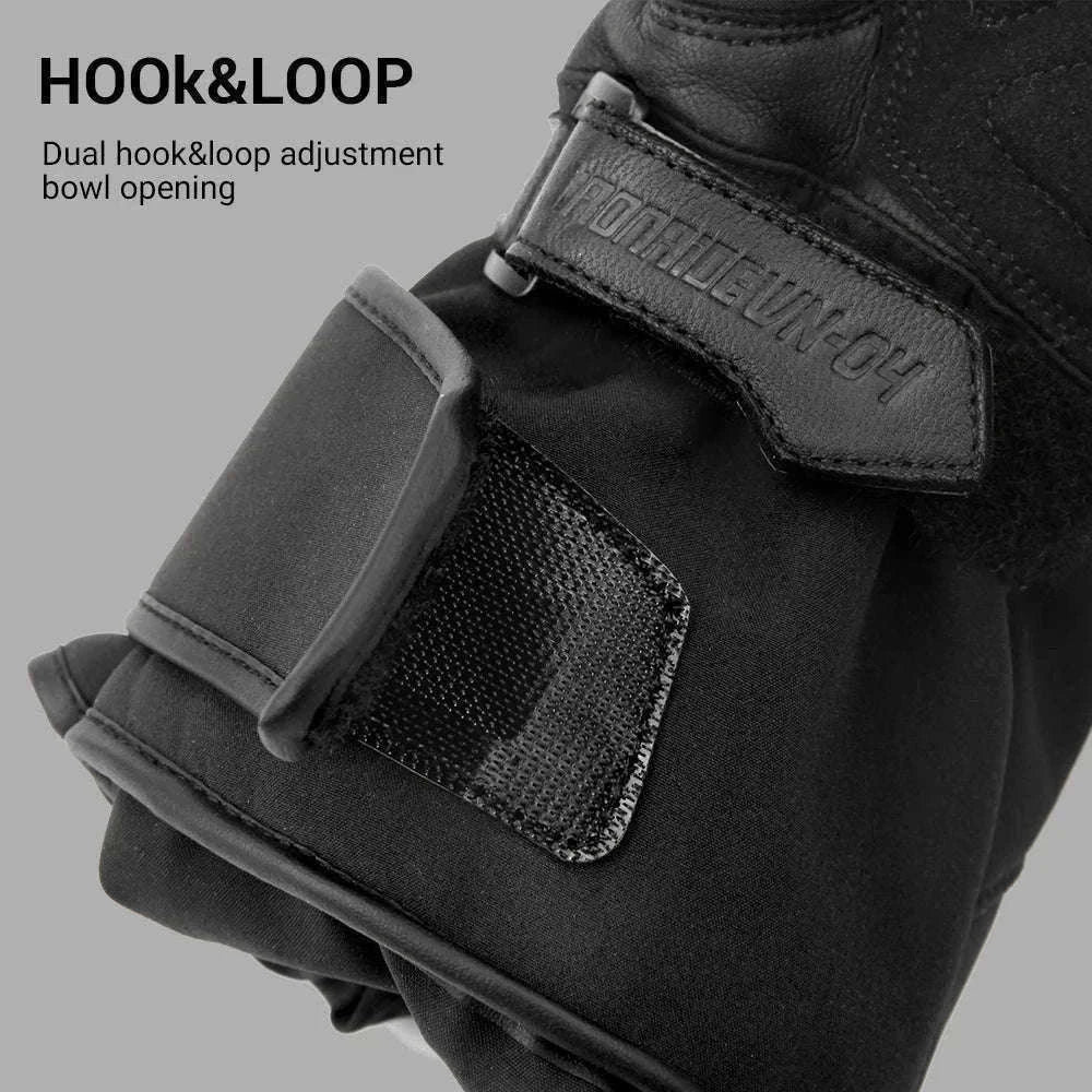 Winter Motorcycle Gloves for Cold-Weather Riding-WN-04 Red / L