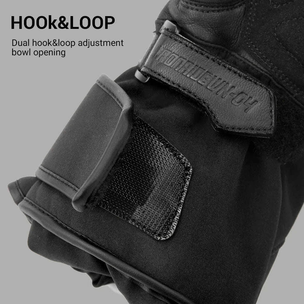 Winter Motorcycle Gloves for Cold-Weather Riding-WN-04 Red / L