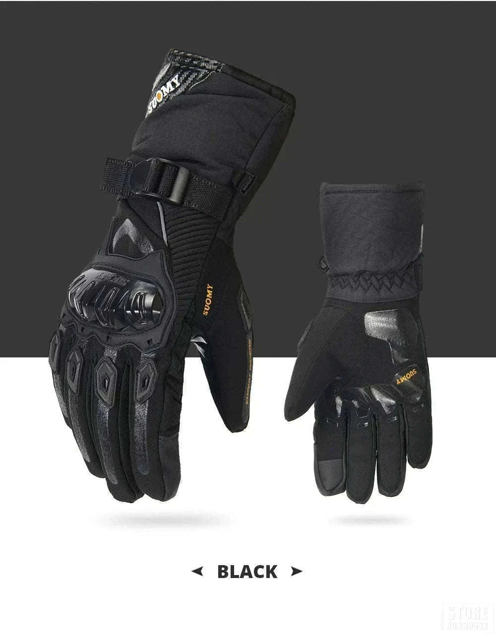 Winter Motorcycle Gloves for Cold-Weather Riding-WN-04 Red / L