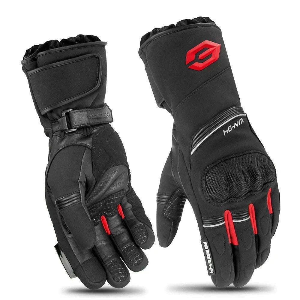 Winter Motorcycle Gloves for Cold-Weather Riding-WN-04 Red / L