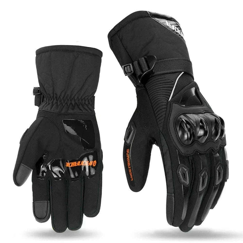 Winter Motorcycle Gloves for Cold-Weather Riding-WN-04 Red / L