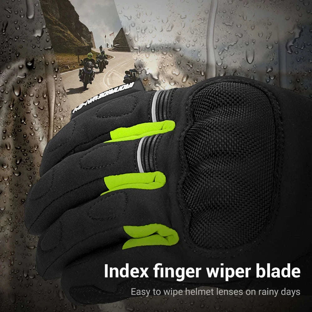 Winter Motorcycle Gloves for Cold-Weather Riding-WN-04 Red / L
