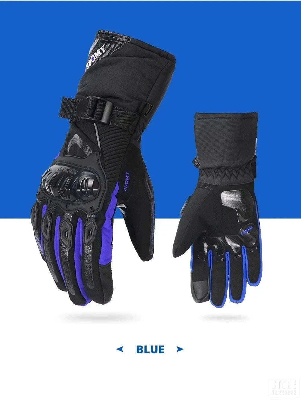 Winter Motorcycle Gloves for Cold-Weather Riding-WN-04 Red / L