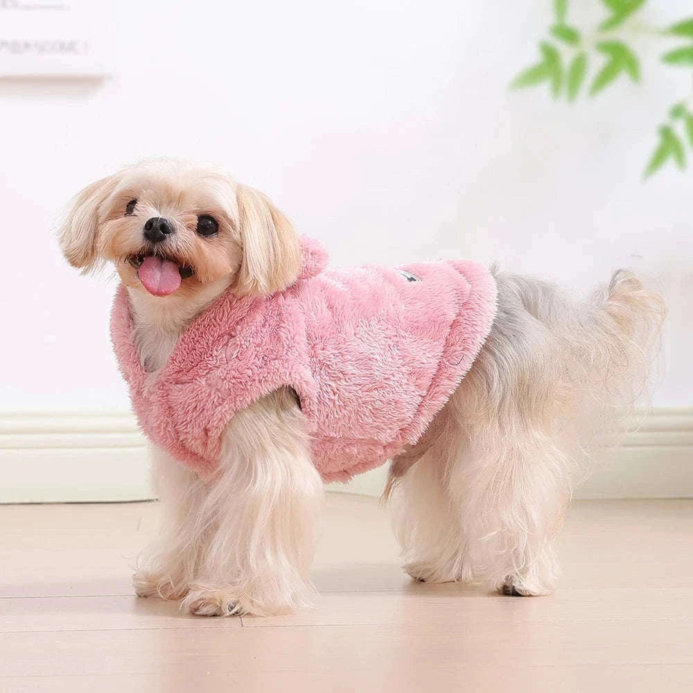 Winter Pet Hoodie Sweater for Small and Medium Dogs & Cats-Gray / S