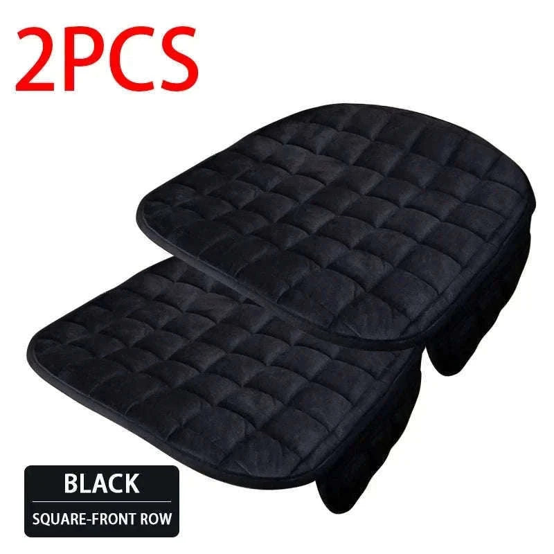 Winter Plush Car Seat Cover-Gray Front 1 pc