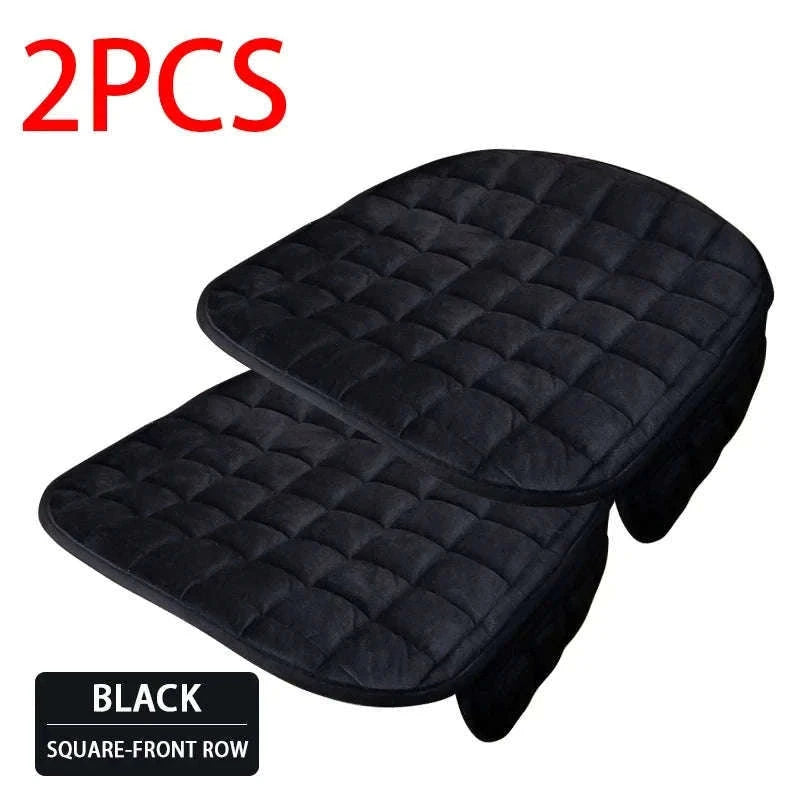 Winter Plush Car Seat Cover-Gray Front 1 pc