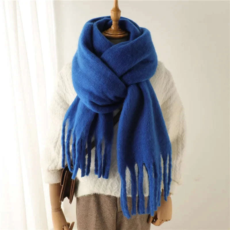 Winter Scarf for Women Cashmere-Feel Pashmina Wrap-Beige