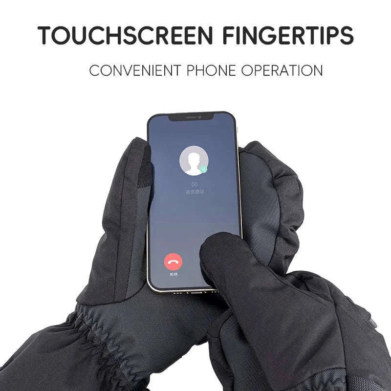 Winter Ski Gloves Waterproof Touchscreen Non-Slip Windproof Warm-014-S345-PK / XL