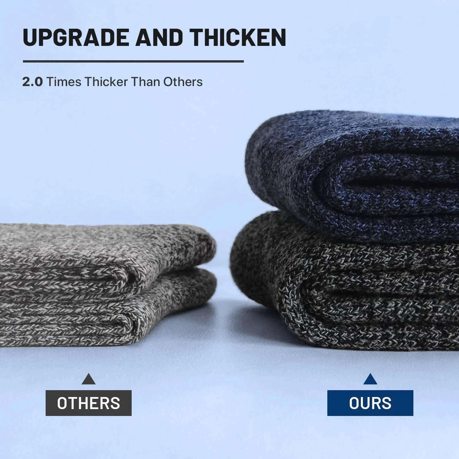 Winter Thick Warm Men's Wool Socks for Hiking and Cold Days-3 pairs C / China Mainland