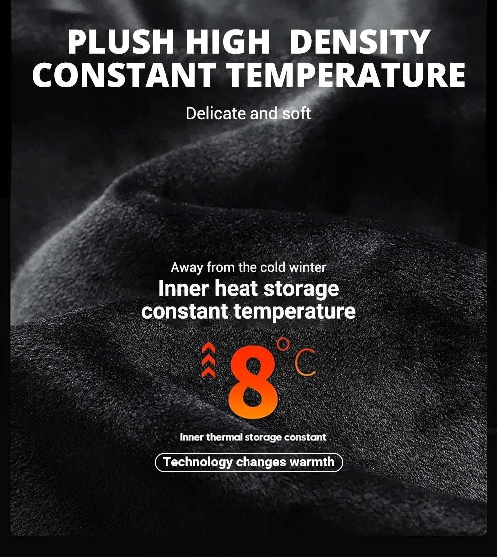 Winter USB Electric Heating Jacket & Thermal Underwear Set-12-BK-Women-Pant / EU(XXXL) Asia(5XL)