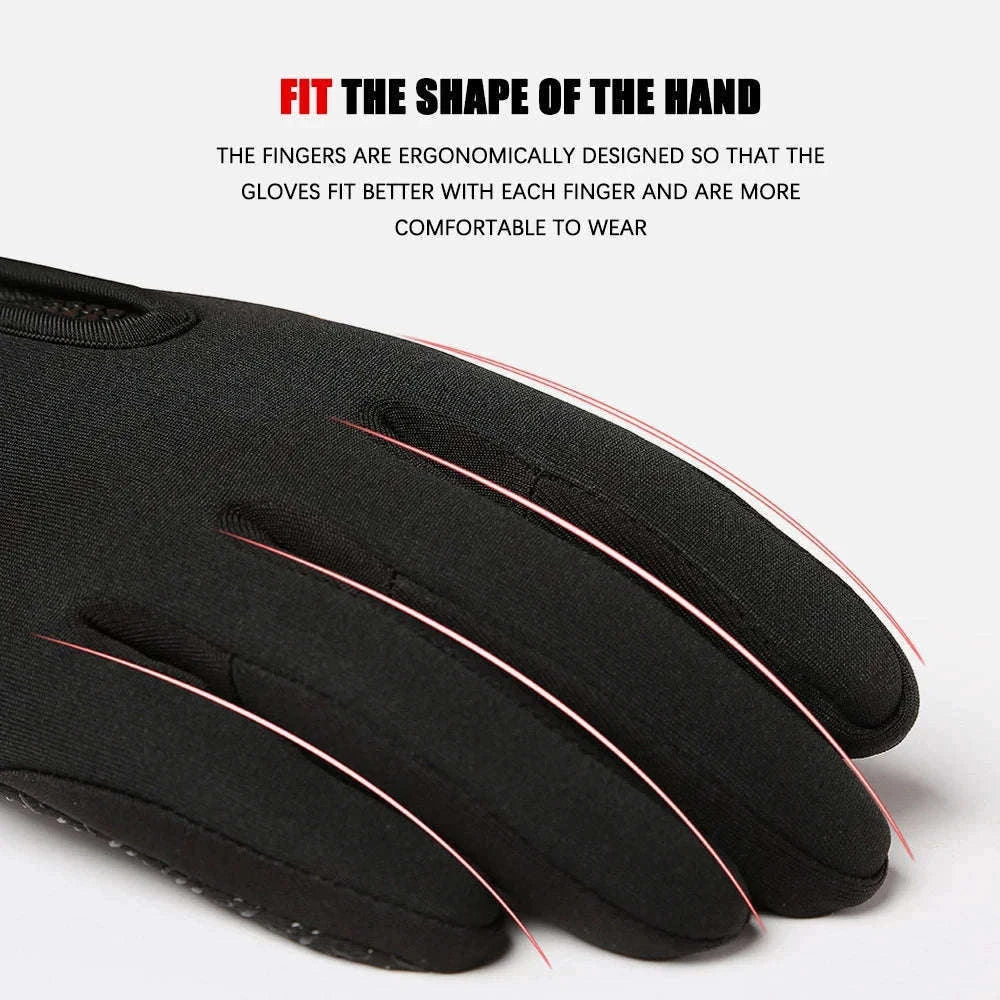 Winter Warm Touchscreen Cycling Gloves for Cold-Weather Control-Upgrade Orange / S
