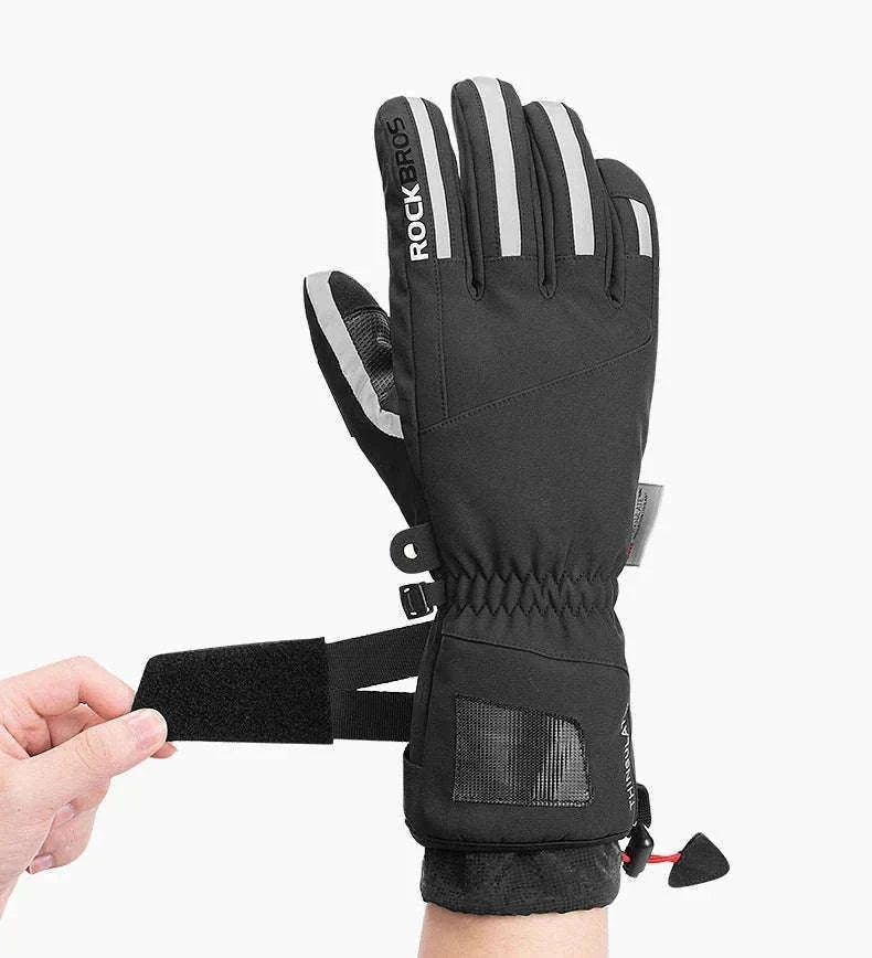 Winter Waterproof Ski & Motorcycle Gloves with Thermal Insulation-16410241 / XL
