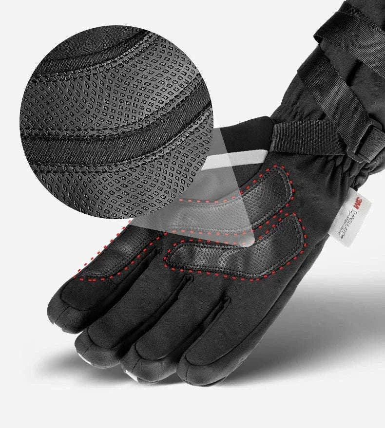 Winter Waterproof Ski & Motorcycle Gloves with Thermal Insulation-16410241 / XL