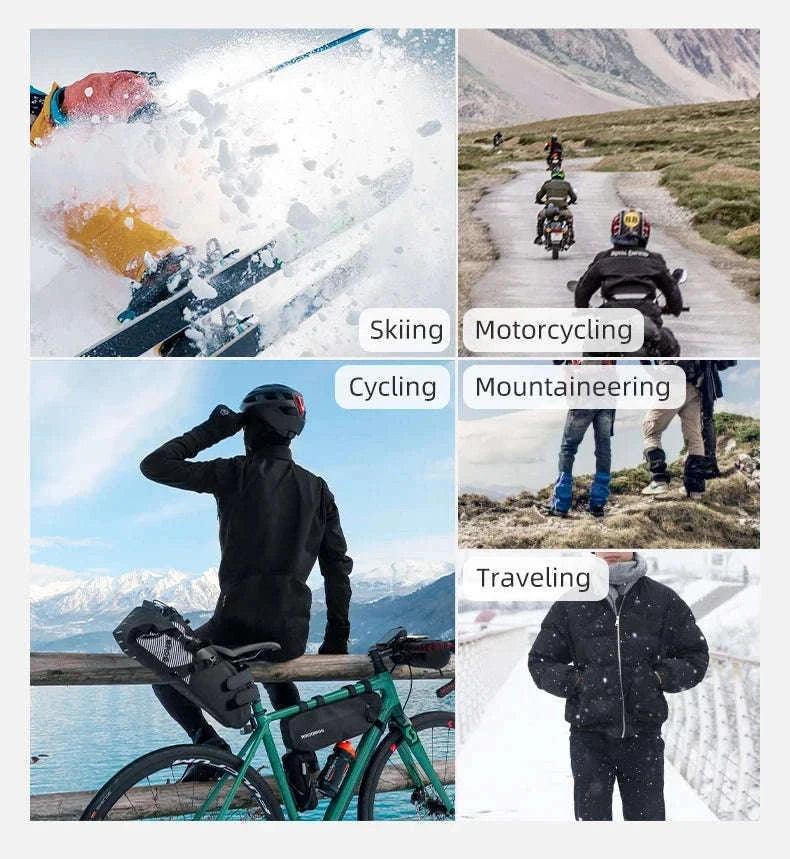 Winter Waterproof Ski & Motorcycle Gloves with Thermal Insulation-16410241 / XL