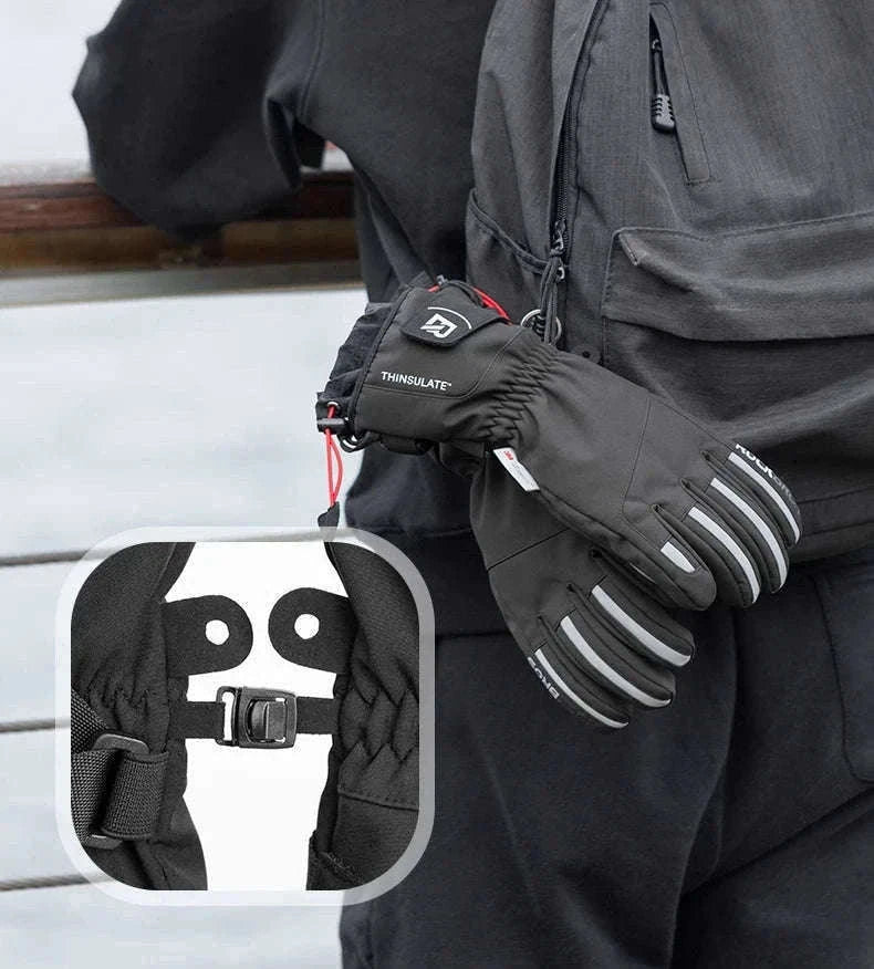Winter Waterproof Ski & Motorcycle Gloves with Thermal Insulation-16410241 / XL