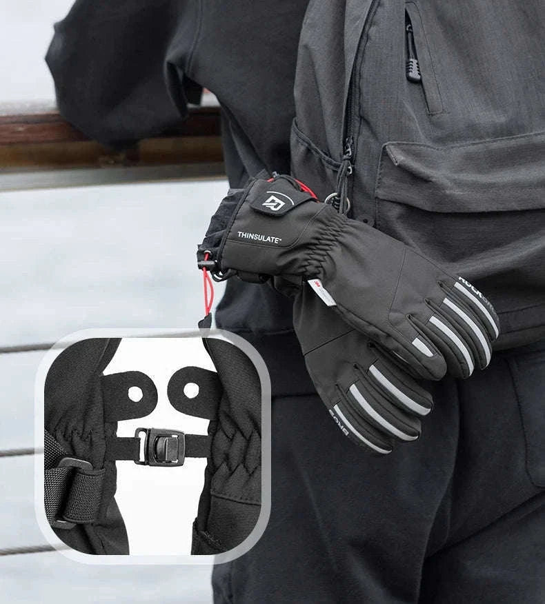 Winter Waterproof Ski & Motorcycle Gloves with Thermal Insulation-16410241 / XL