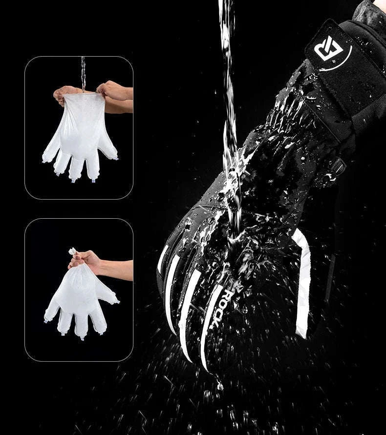 Winter Waterproof Ski & Motorcycle Gloves with Thermal Insulation-16410241 / XL