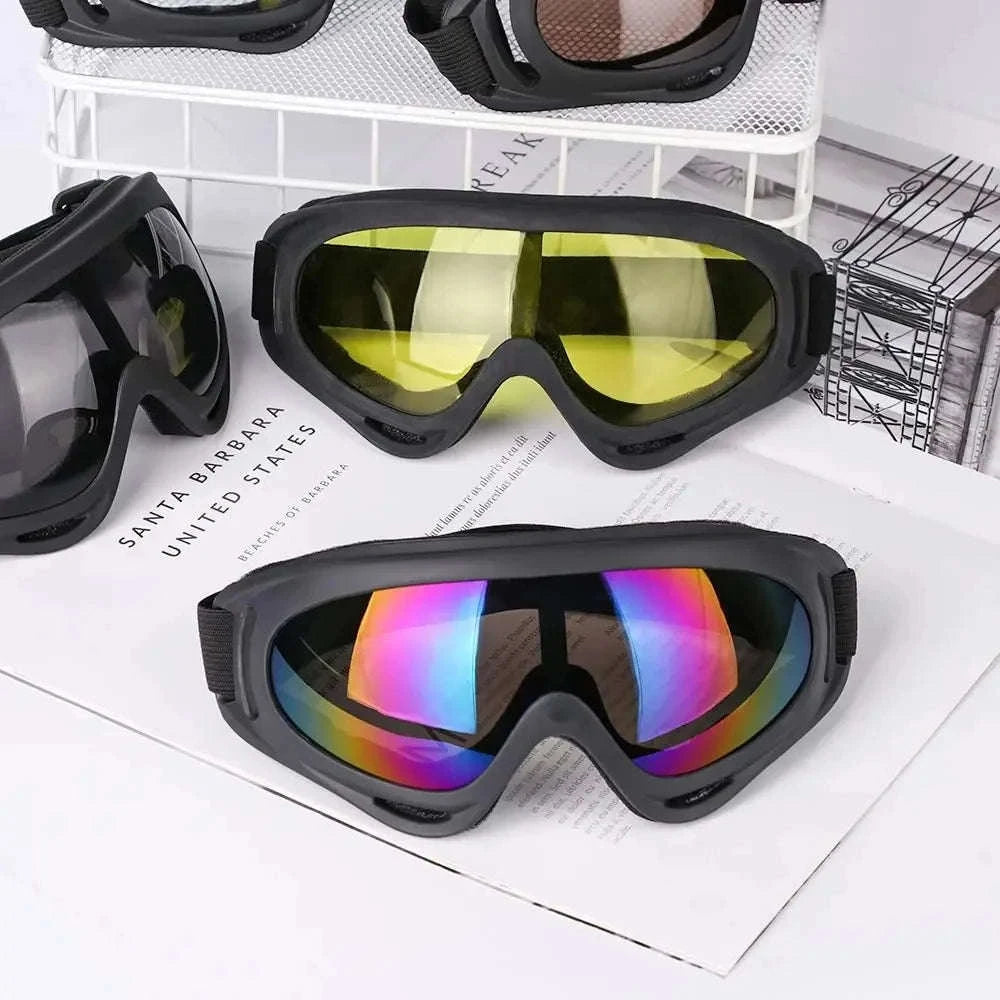 Winter Windproof Anti-Fog Ski Goggles-yellow