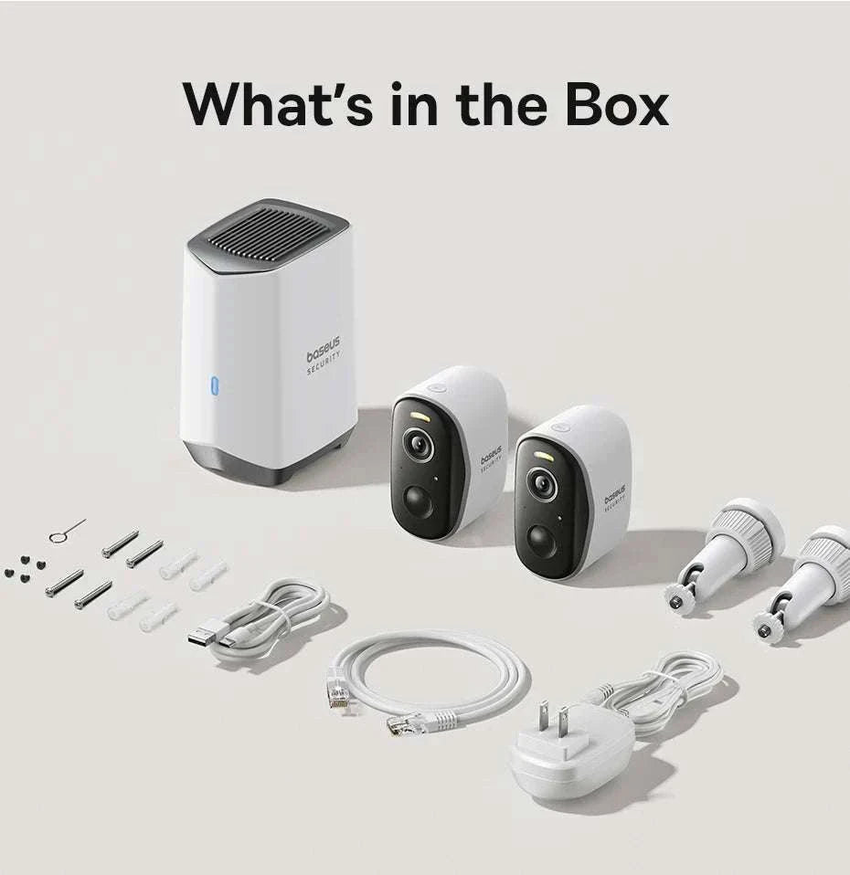 Wireless 2K Security Camera System with 210-Day Battery (2-Cam Kit)-2-Cam Kit / EU Plug / China Mainland
