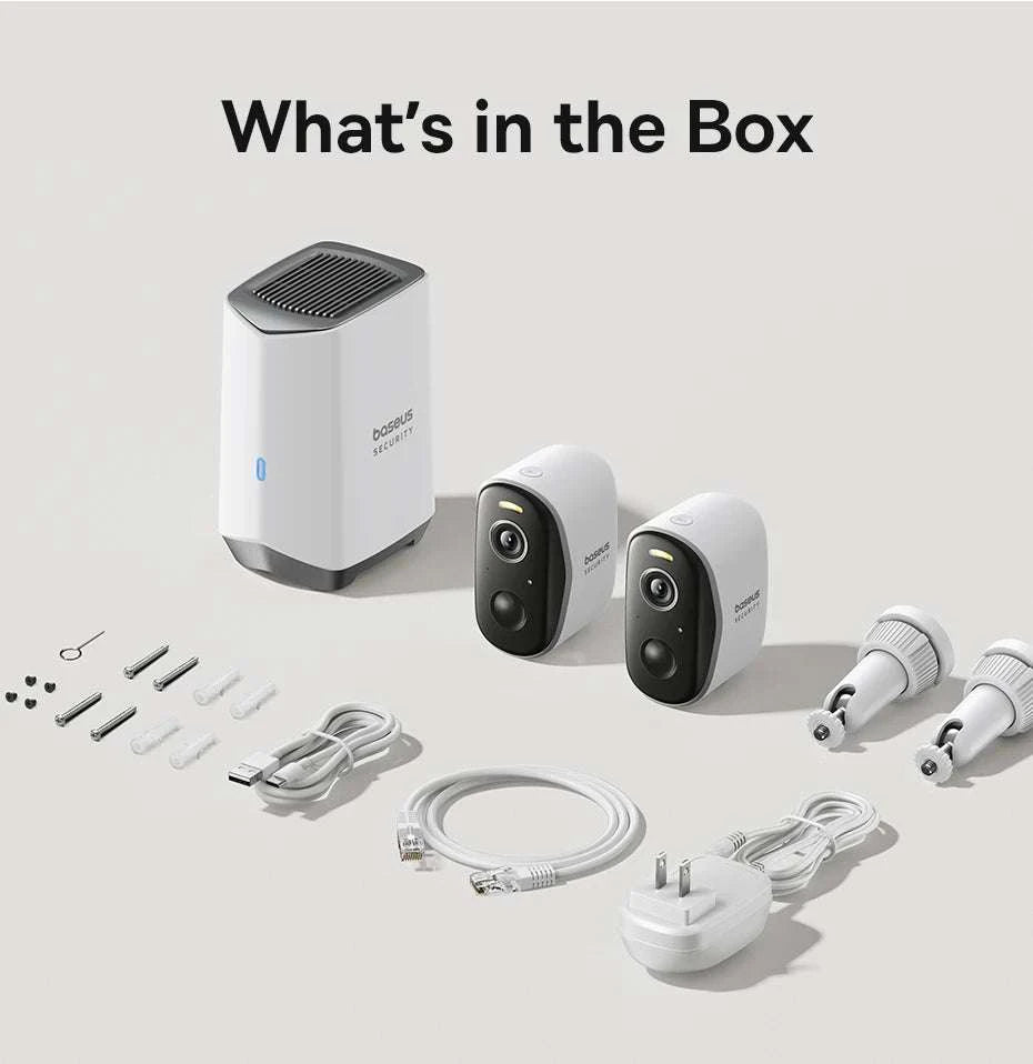 Wireless 2K Security Camera System with 210-Day Battery (2-Cam Kit)-2-Cam Kit / EU Plug / China Mainland