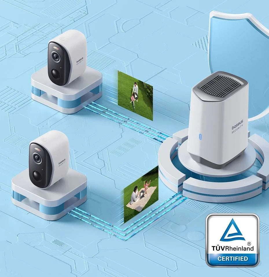 Wireless 2K Security Camera System with 210-Day Battery (2-Cam Kit)-2-Cam Kit / EU Plug / China Mainland