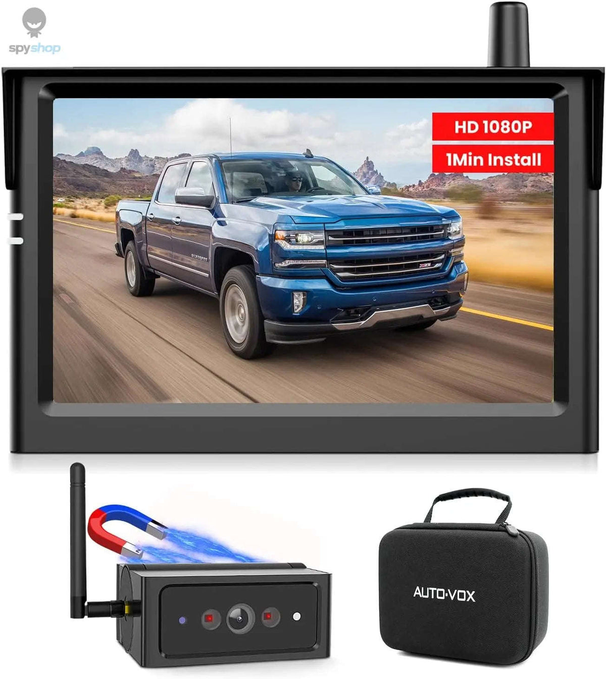 Wireless 5‑Inch Magnetic Reversing Camera-Default Title