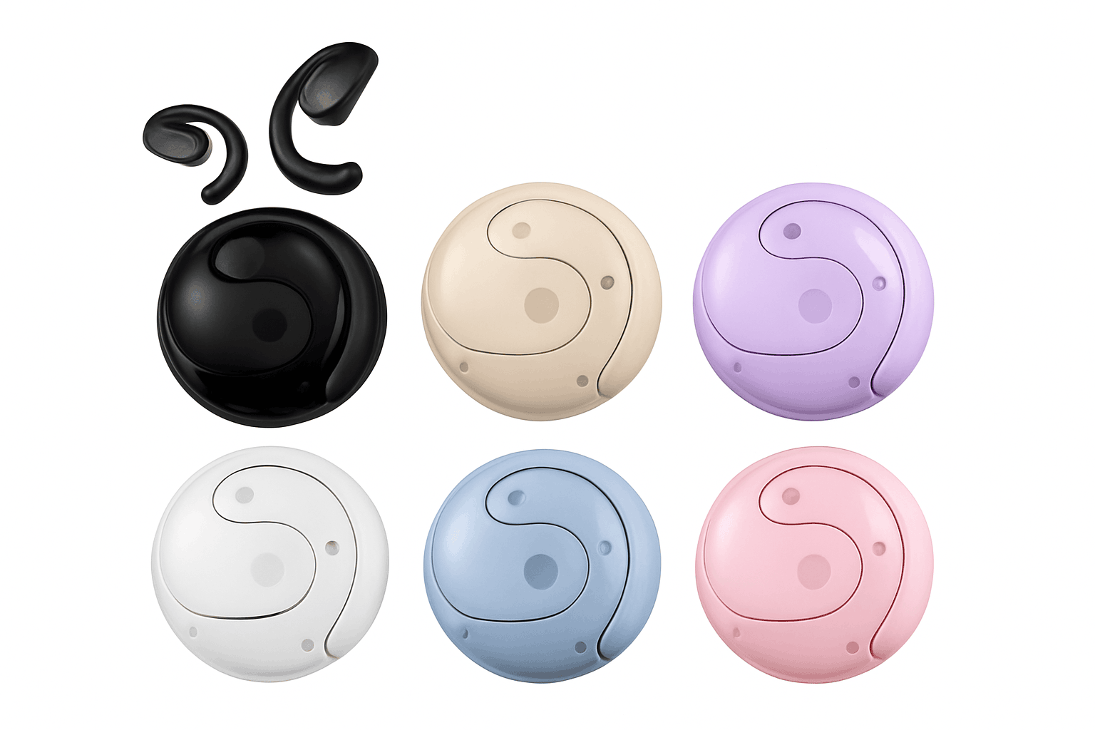 Wireless AI Real-Time Language Translation Earbuds, 144 Languages-White / China Mainland
