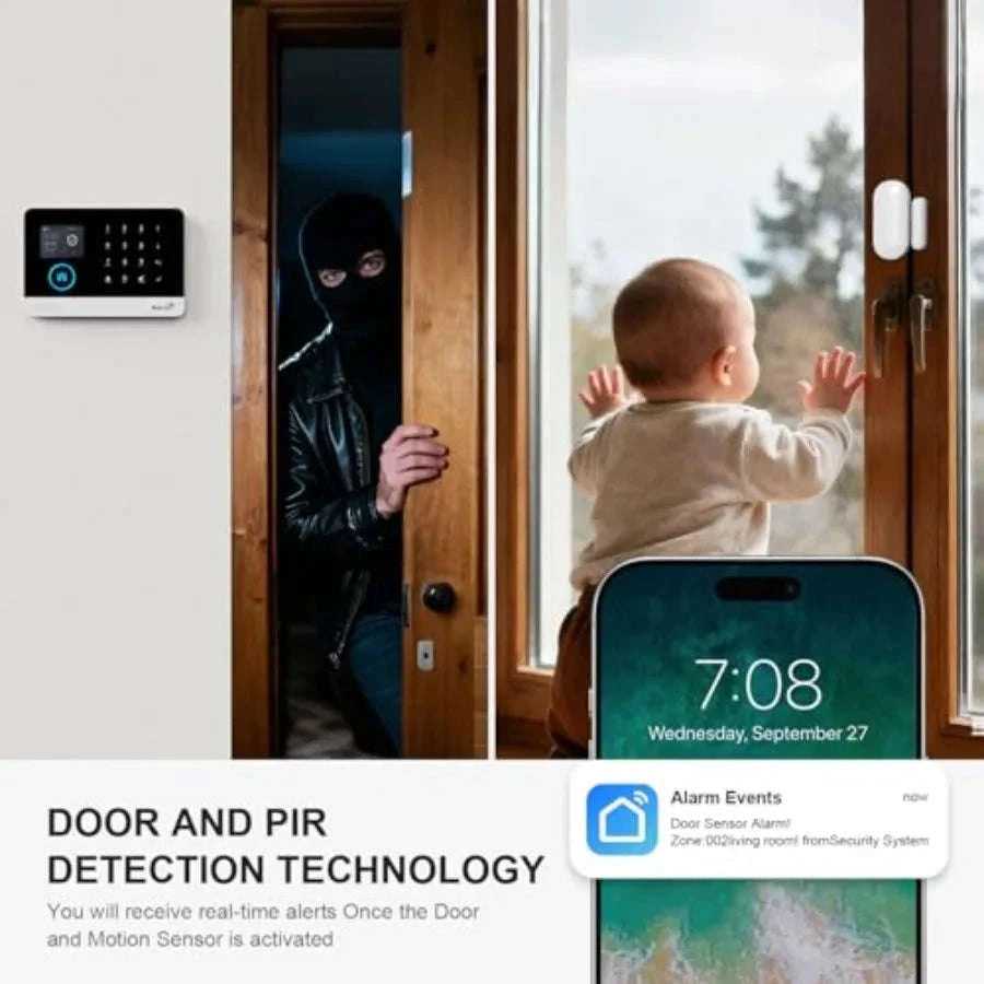 Wireless Alarm System for Home and Apartment Security-United States / 10PCS