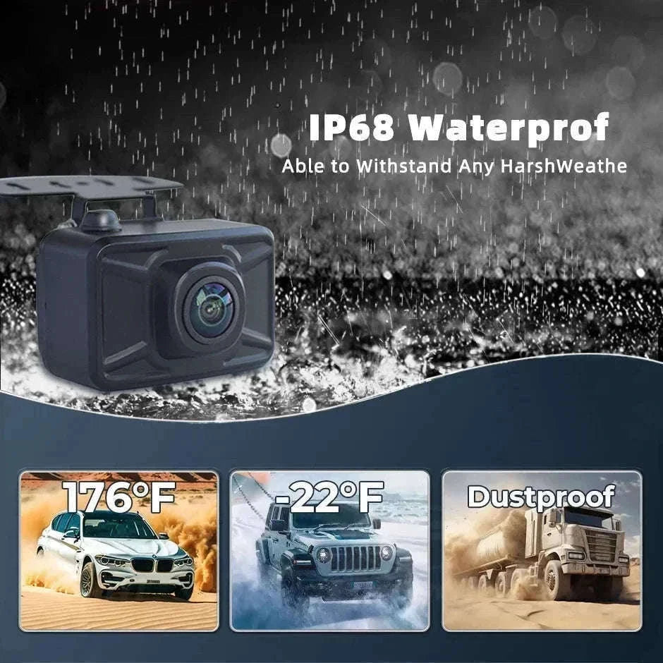 Wireless Backup Camera with 4.3" Monitor Night Vision for Vehicles-4.3in wireless kit