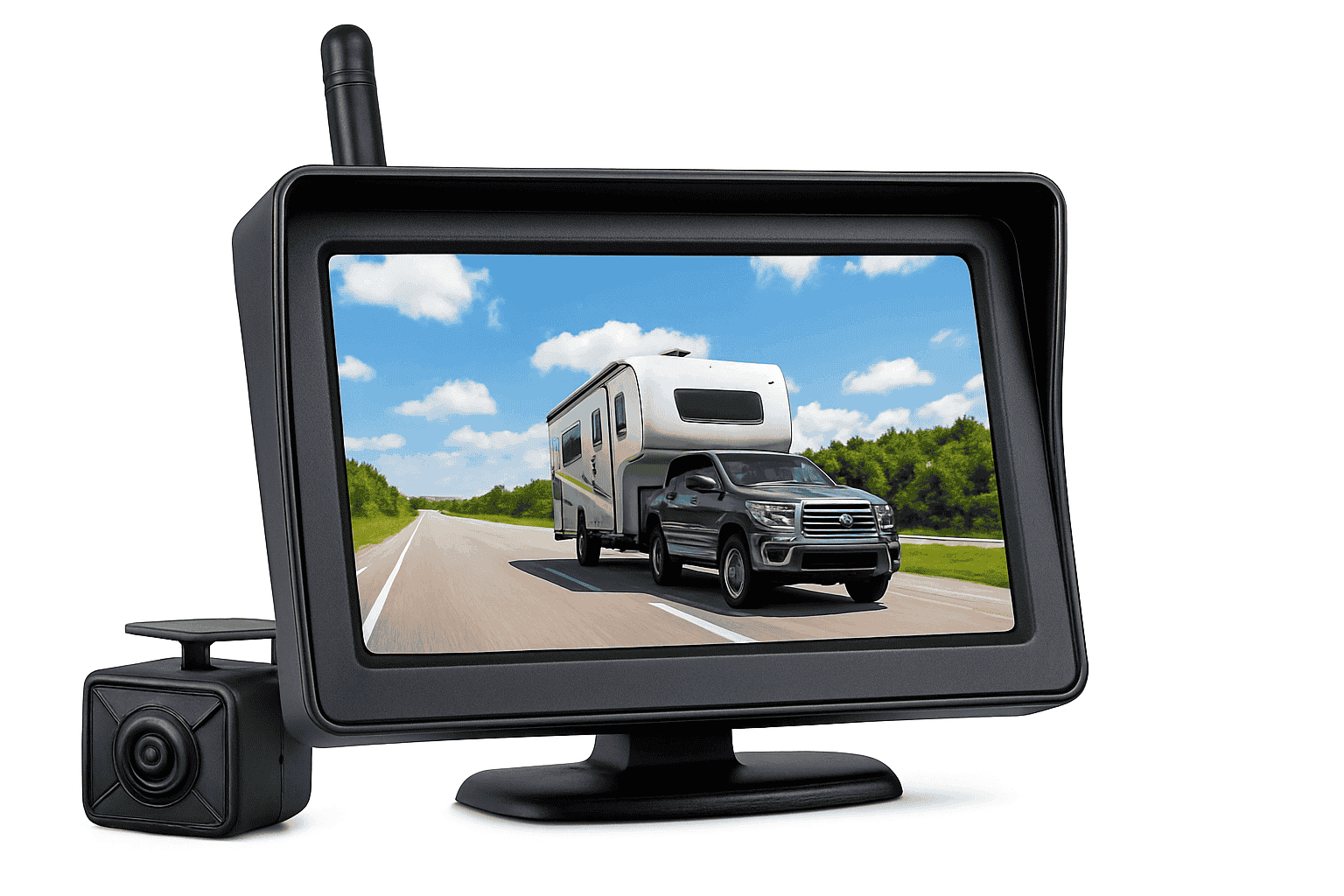 Wireless Backup Camera with 4.3" Monitor Night Vision for Vehicles-4.3in wireless kit
