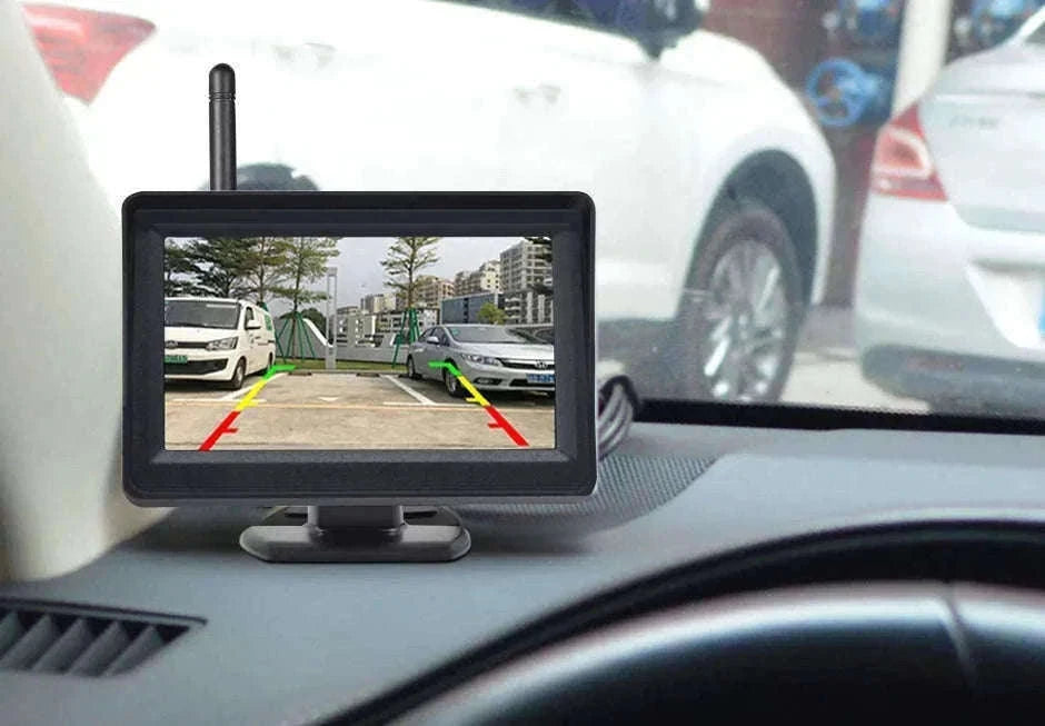 Wireless Backup Camera with 4.3" Monitor Night Vision for Vehicles-4.3in wireless kit