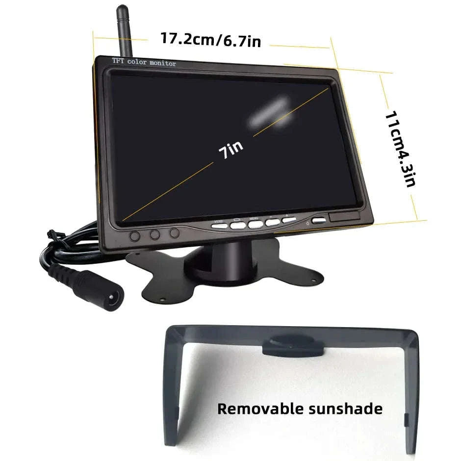 Wireless Backup Camera with 7 Inch Monitor AHD 1080P-BSD Wireless 7 inch / China Mainland