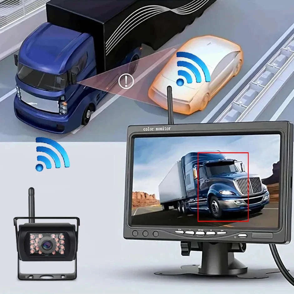 Wireless Backup Camera with 7 Inch Monitor AHD 1080P-BSD Wireless 7 inch / China Mainland
