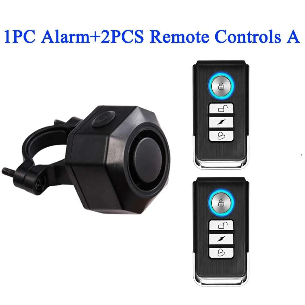 Wireless Bike Alarm 110dB Waterproof Anti-Theft Security System-F