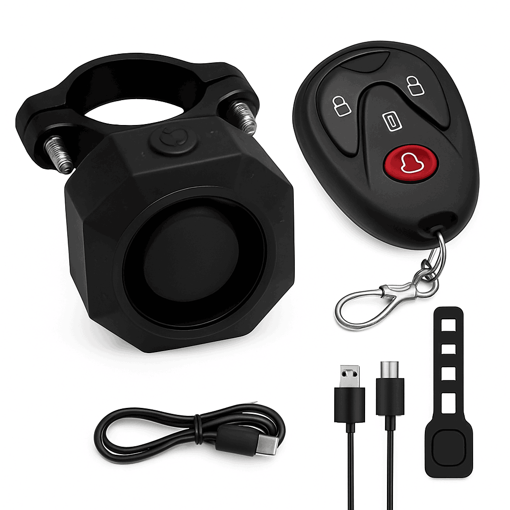 Wireless Bike Alarm 110dB Waterproof Anti-Theft Security System-F