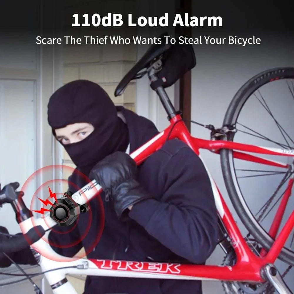 Wireless Bike Alarm 110dB Waterproof Anti-Theft Security System-F