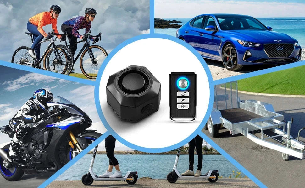 Wireless Bike Alarm with Remote, 110dB Motion Sensor Anti-Theft-B / spain