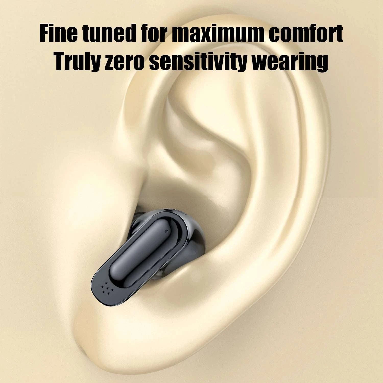 Wireless Bluetooth 5.3 In-Ear Earbuds with Touch Control and Deep Bass-black