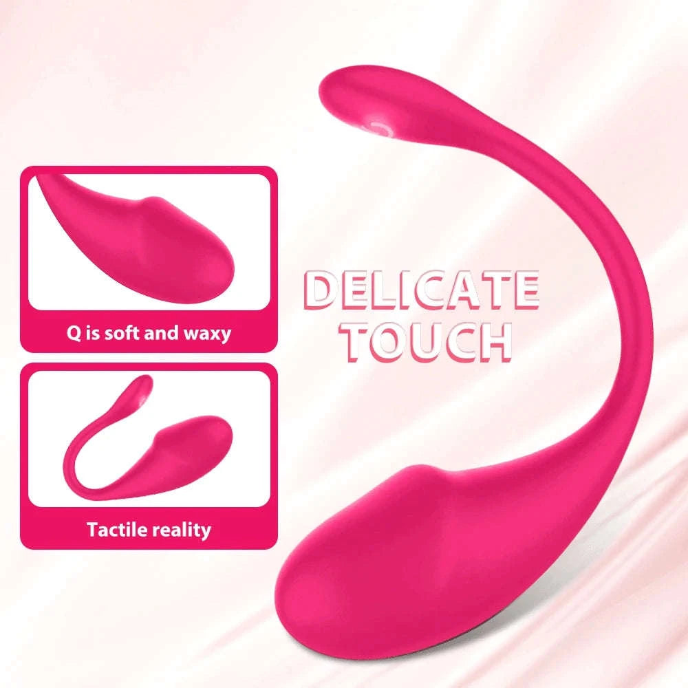 Wireless Bluetooth App Vibrator for Discreet Pleasure-Purple Vibrator