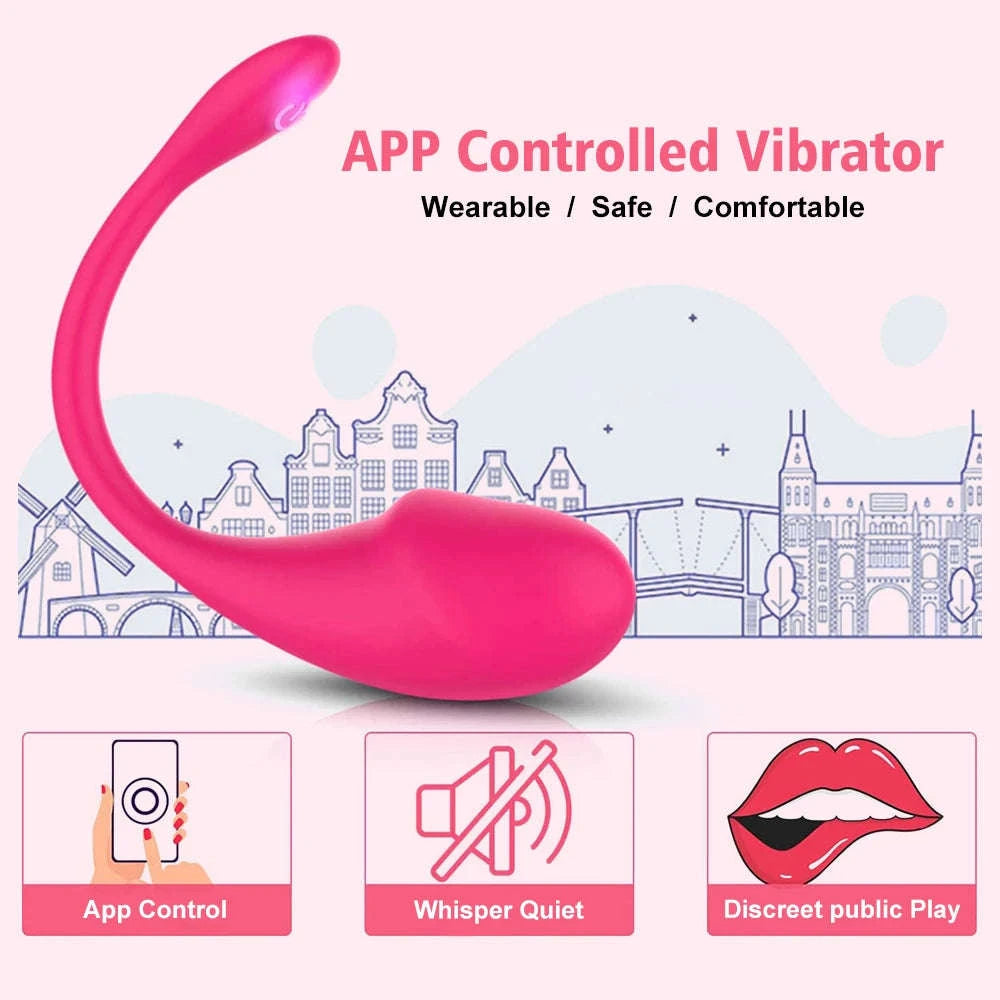 Wireless Bluetooth App Vibrator for Discreet Pleasure-Purple Vibrator